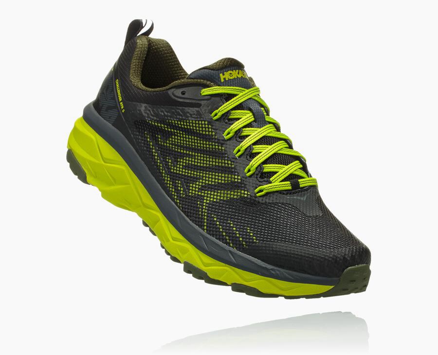 Hoka One One Trailsko Herre - Challenger Atr 5 - Sort/Grøn - 327804NIH